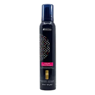 Indola Color Style Mousse 200 ml semi-permanentní barva Medium Blonde