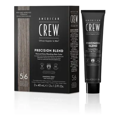 American Crew Precision Blend Natural Grey Blending Hair Color 3 x 40 ml barva 5/6 Medium Ash