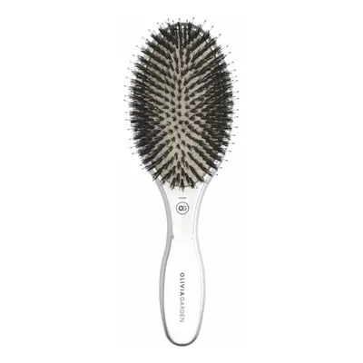 Olivia Garden Expert Care Oval Boar & Nylon Bristles Silver