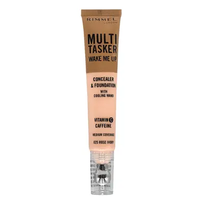 Rimmel Multi-Tasker Wake Me Up Concealer & Foundation 20 ml korektor 025 Rose Ivory