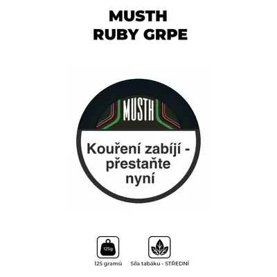 MustH Tabák 125g - Ruby Grpe