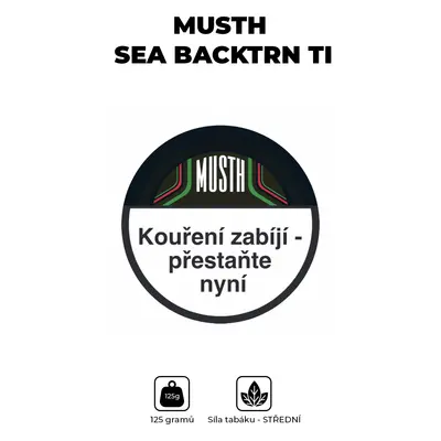 MustH Tabák 125g - Sea Backtrn Ti