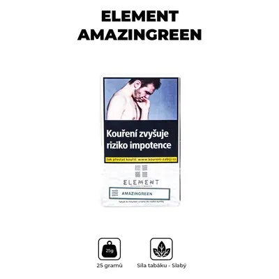 Element Tabák Air 25g - Amazingreen