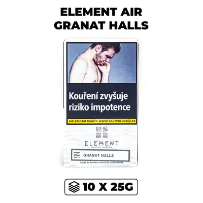 Element Tabák Air 10x25g - Granat Halls