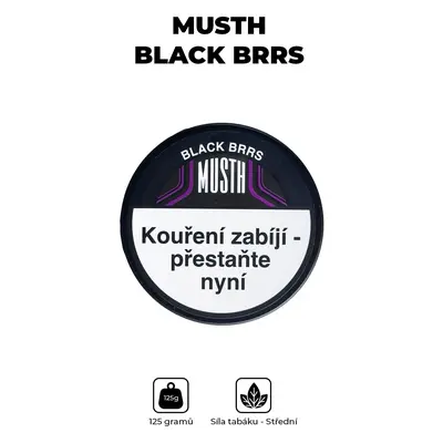 MustH Tabák 125g - Black Brrs