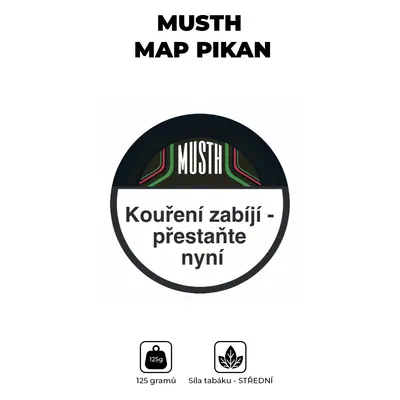 MustH Tabák 125g - Map Pikan