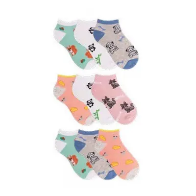 ZVÍŘÁTKA dětské veselé kotníkové ponožky TRENDY SOCKS Náhodný mix 3 páry