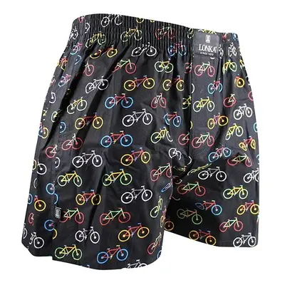 JACK boxers pánské bavlněné trenýrky Lonka - BIKE Černá 1 kus