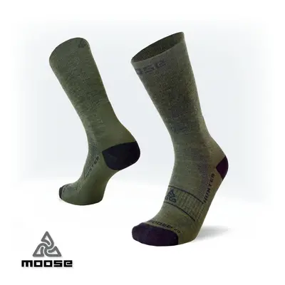 HUNTER MERINO outdoorové ponožky Moose Zelená 1 pár