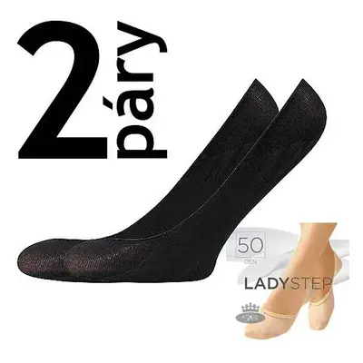 LADY STEP 2páry 50 DEN punčochové ťapky Lady B Černá 2 páry