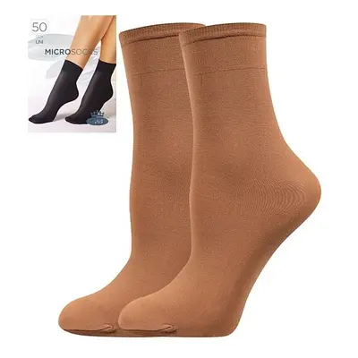 MICRO socks 50 DEN punčochové ponožky Lady B - 6 párů Béžová 6 párů