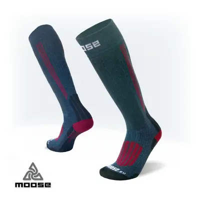 TREK LONG turistické merino podkolenky Moose Modrá 1 pár