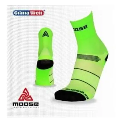 Race FLUO reflexní ponožky Moose Zelená 1 pár