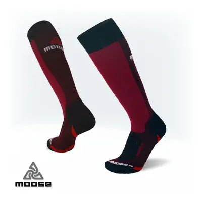 SKIALP NEW merino celo elastické podkolenky Moose Červená 1 pár