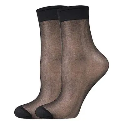 NYLON SOCKS 20 DEN punčochové ponožky Lady B - 12 párů Černá 12 párů