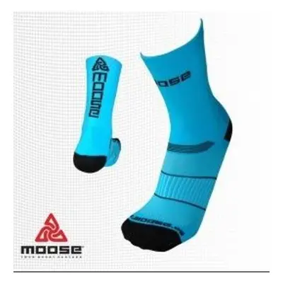 Race FLUO reflexní ponožky Moose Modrá 1 pár