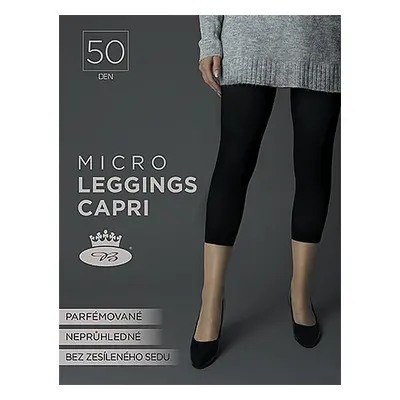 MICRO capri 50 DEN punčochové legíny Lady B Černá 1 kus