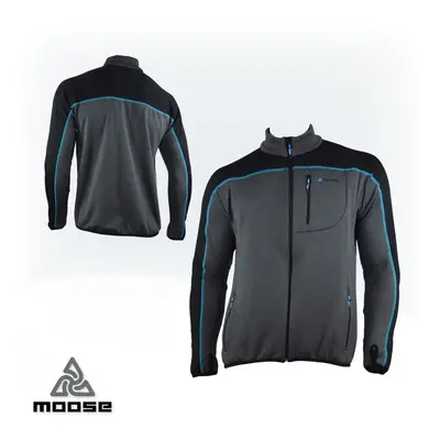 RONDANE MEN softshell mikina na zip Moose Šedá 1 kus