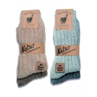 ALPAKA SUPER teplé vlněné ponožky TRENDY SOCKS Náhodný mix 2 páry