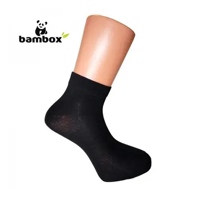 BX-ANKLE kotníkové bambusové ponožky BAMBOX Černá 3 páry