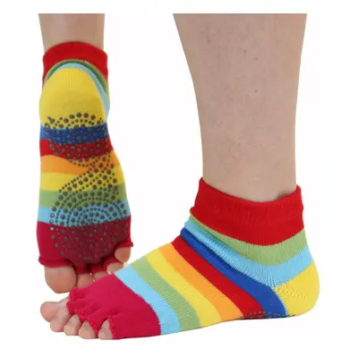 JOGA NO FINGER trainer bezprstové ponožky ToeToe Rainbow 1 pár