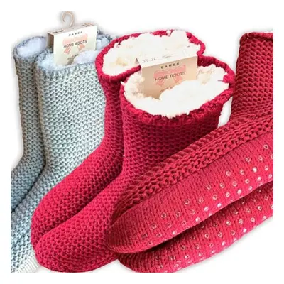 HOME BOOTS domácí teplé protiskluzové papuče TRENDY SOCKS Náhodný mix 1 pár