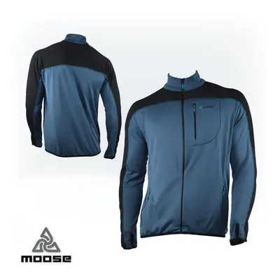 STELVIO MEN lehká mikina na zip Moose Petrolejová 1 kus