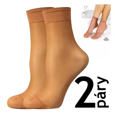 LADY socks 17 DEN punčochové ponožky Lady B - 12 párů Opál 12 párů