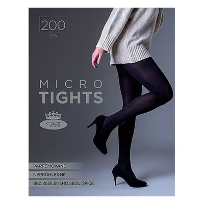 MICRO TIGHTS 200 DEN mikrovláknové jemné punčochové kalhoty Lady B Černá 1 kus