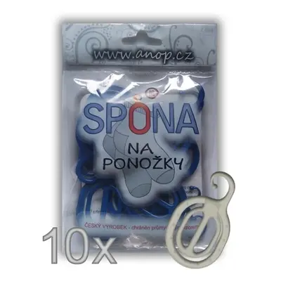 Spony na ponožky ponožkovač ANOP Šedá 10 spon