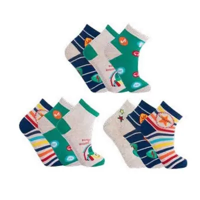 ROCK STAR dětské barevné ponožky TRENDY SOCKS Náhodný mix 3 páry