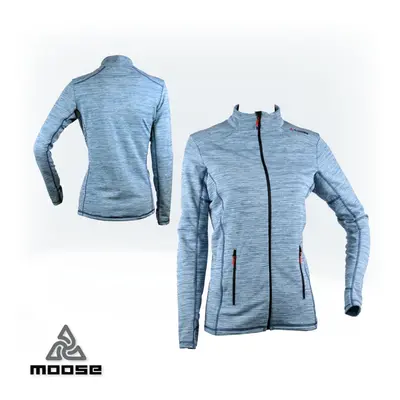 DOVRE WOMEN MERINO zimní mikina na zip Moose Modrá 1 kus