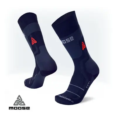 YETI MERINO extrémní trekingové podkolenky Moose Černá 1 pár