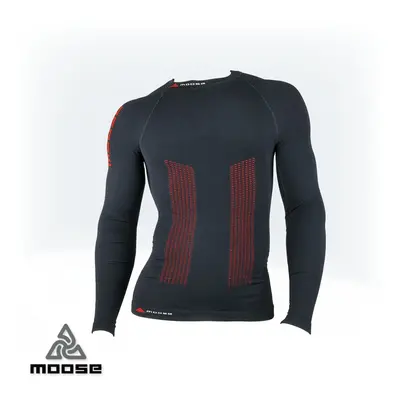 SPEED TEE LSL MEN seamless polokompresní termoprádlo Moose Červená 1 kus