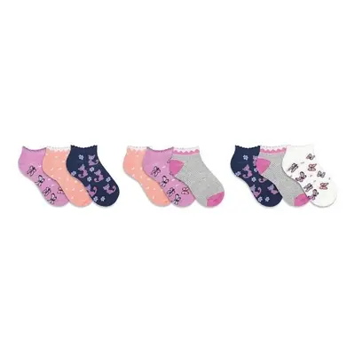 PINK dětské kotníkové barevné ponožky TRENDY SOCKS Náhodný mix 3 páry