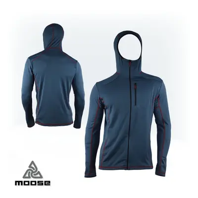 STELVIO HOODIE MEN funkční mikina kapucí Moose Červená 1 kus