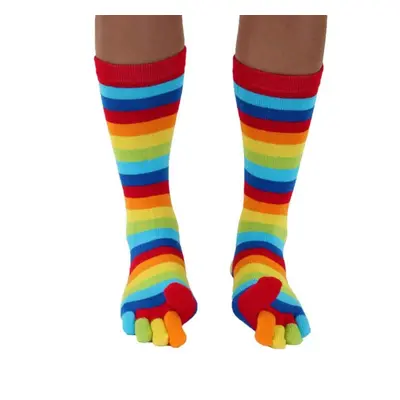 STRIPY prstové pruhované ponožky ToeToe Rainbow 1 pár