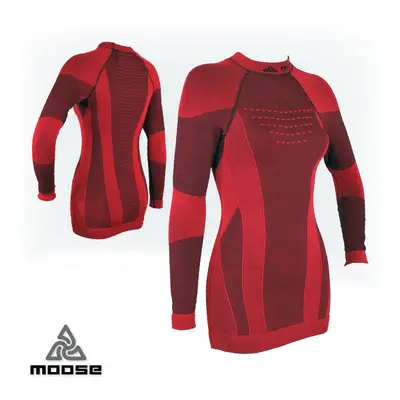 ELEMENT TEE WOMEN teplé prodloužené termoprádlo Moose Červená 1 kus