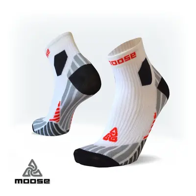 ULTRAMARATHON NEW běžecké ponožky Moose Bílá 1 pár