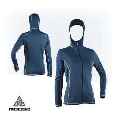 STELVIO HOODIE WOMEN funkční mikina s kapucí Moose Šedá 1 kus