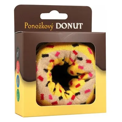 DONUT veselé dárkové ponožky Boma Žlutá 1 pár