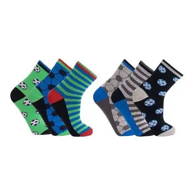 FOTBAL dětské sportovní barevné ponožky TRENDY SOCKS Náhodný mix 3 páry