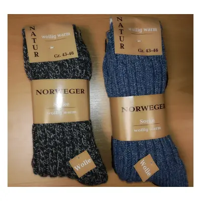 VLNA extra teplé vlněné ponožky TRENDY SOCKS Náhodný mix 2 páry