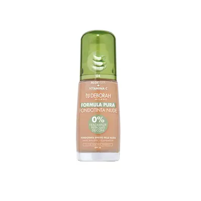 Deborah Milano Formula Pura make-up s Aloe Vera a vitaminem C Nude, 04 Apricot, 30ml