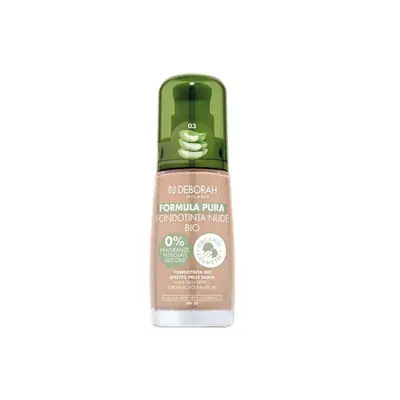 Deborah Milano Formula Pura make-up s Aloe Vera a vitaminem C Nude BIO, 03 Beige 30 ml