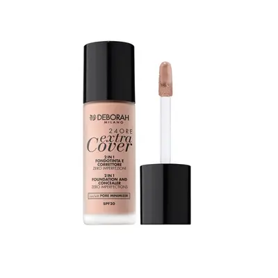 Deborah Milano vysoce krycí make-up 24ore Extra Cover, 01 Fair, 30ml