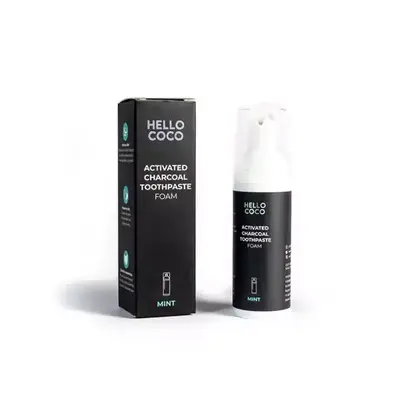 Hello Coco Activated Charcoal Toothpaste foam 50 ml