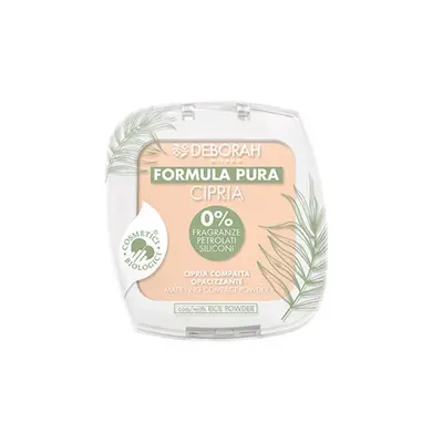 Deborah Milano Formula Pura matující pudr, 02 Beige, 9g