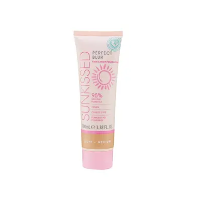 Sunkissed tělový a pleťový make-up Perfect Blur s vitamínem E, light-medium, 100ml