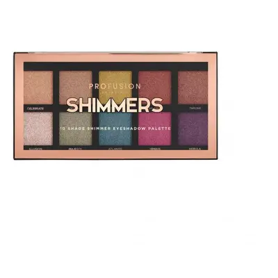 Profusion paletka očních stínů Shimmers 10 očních stínů 16g